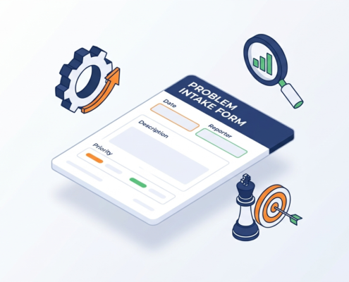 Problem Intake, فرم ثبت مسئله, تحلیل مسئله, تحلیل فرآیند, مستندسازی, مدیریت عملیات, بهبود مستمر, Agile BPM, تحلیل نیازمندی, فرم سازمانی
