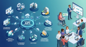 یکپارچه‌سازی نرم‌افزارهای تخصصی سازمان با API Orchestration و رضایت کاربران