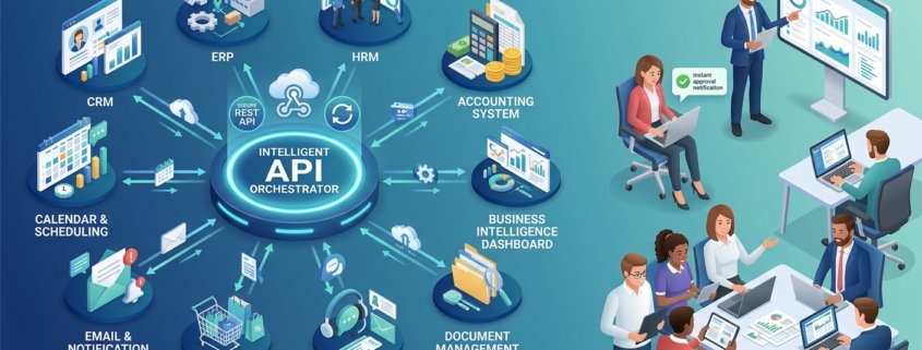 یکپارچه‌سازی نرم‌افزارهای تخصصی سازمان با API Orchestration و رضایت کاربران