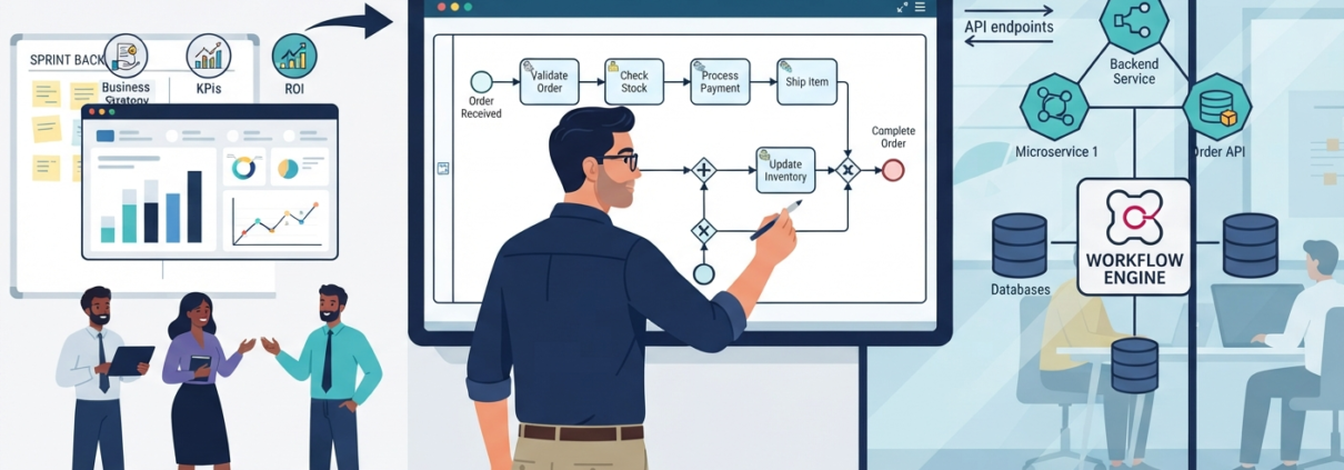 مدلسازی فرآیند با BPMN برای تیم اسکرام